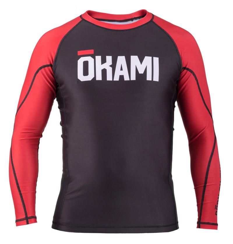Okami Born Red Rashguard-black